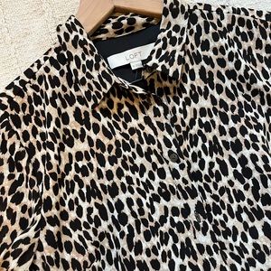 LOFT cheetah dress. NWT.